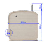 Sauna Quadro 240cm Model 2QL – Obrázok 4