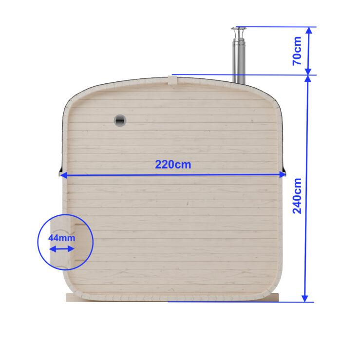 Sauna Quadro 240cm Model 2QL – Obrázok 4